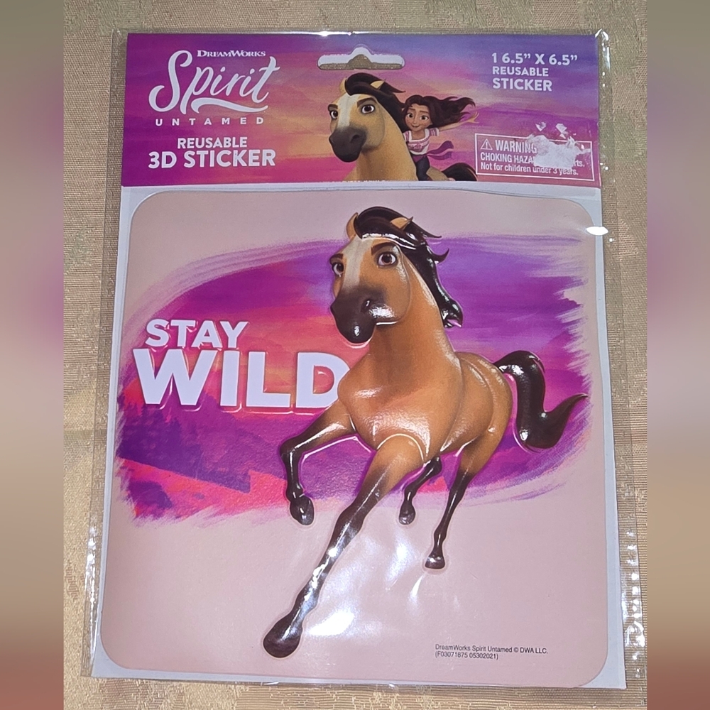 DreamWorks Spirit Untamed Pink 3D Sticker